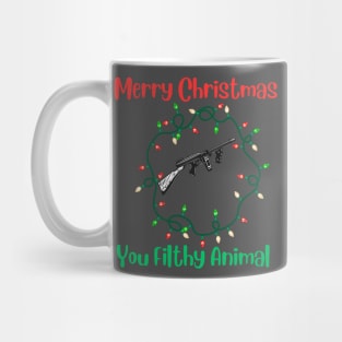 Merry Christmas You Filthy Animal Mug